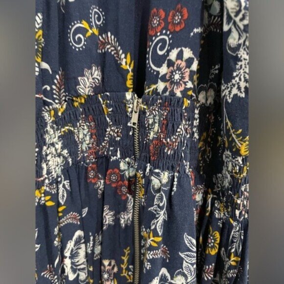 Altar’d State Boho Western Floral Embroidered Feminine Shabby Chic Maxi Dress - Picture 7 of 8